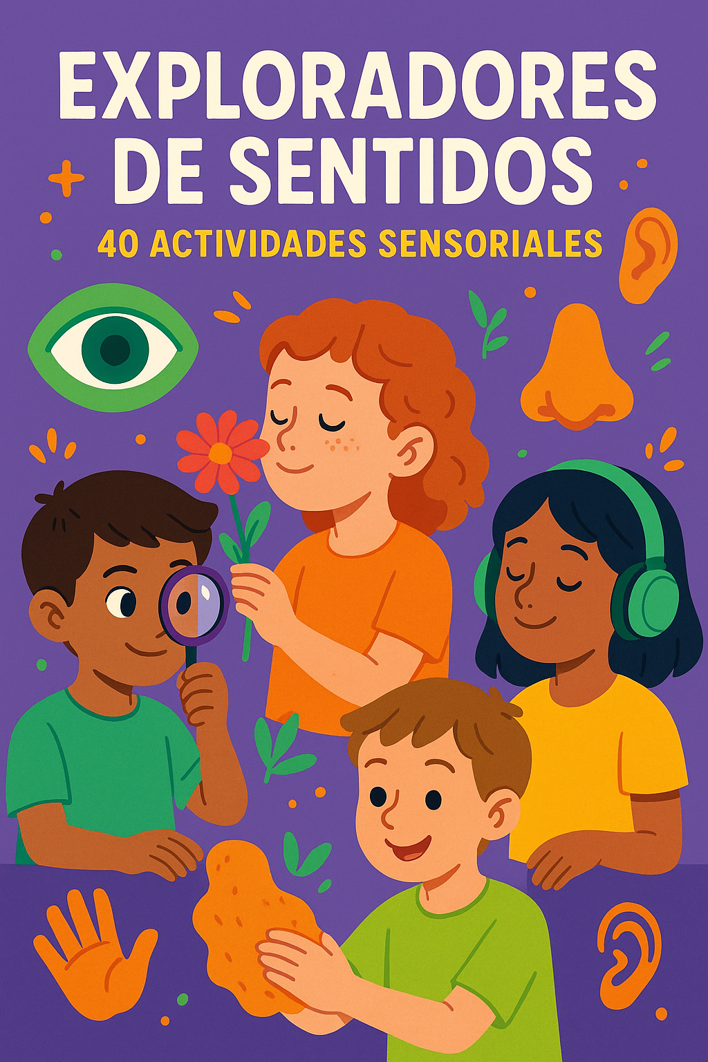 "Exploradores de Sentidos": 40 Actividades Sensoriales